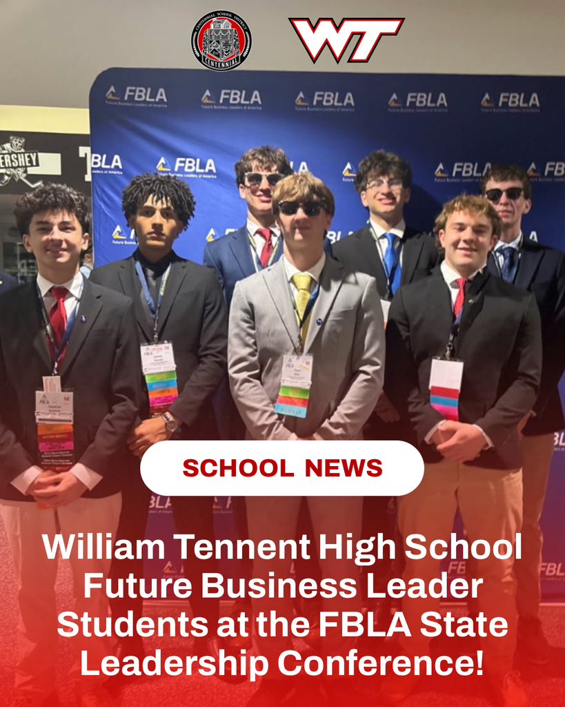 Congratulations on the achievements of the Future Business Leader students at William Tennent High School!
