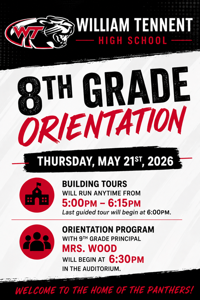 8th-grade orientation flyer