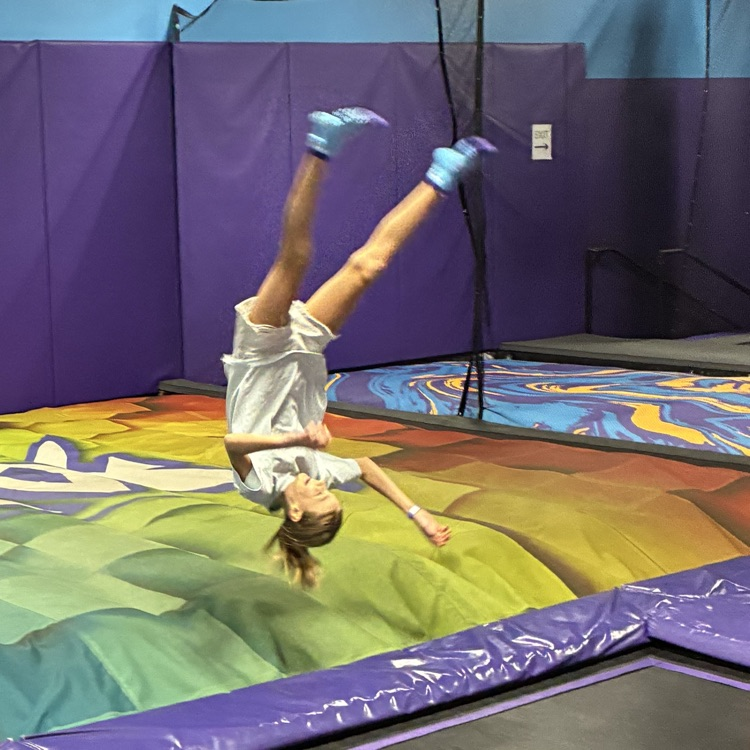 girl doing a flip