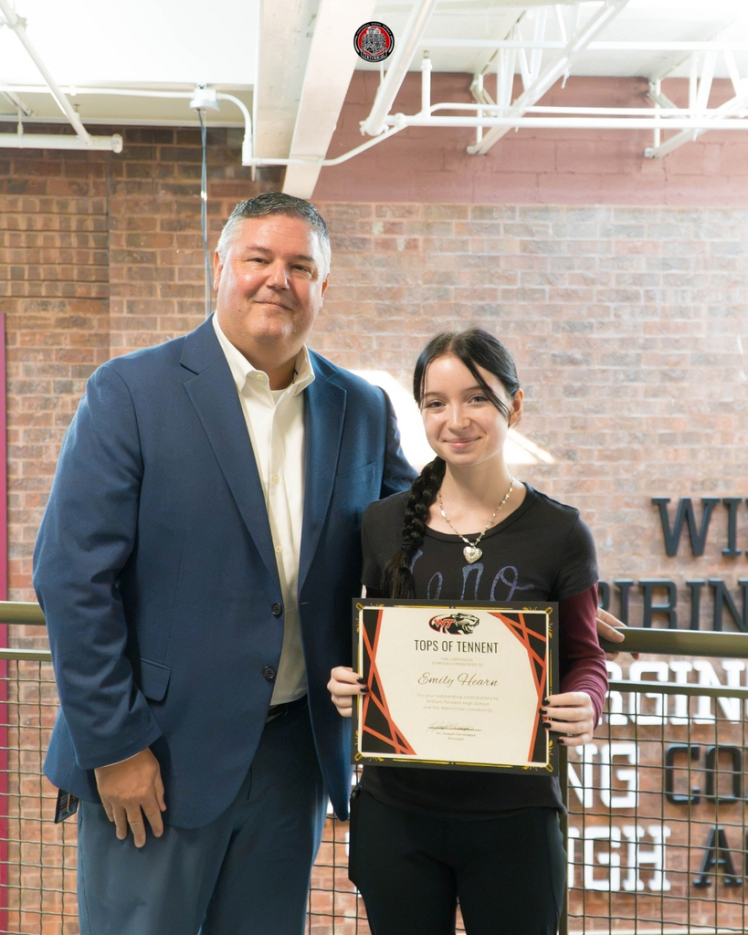 September "Tops of Tennent" Students Recognized