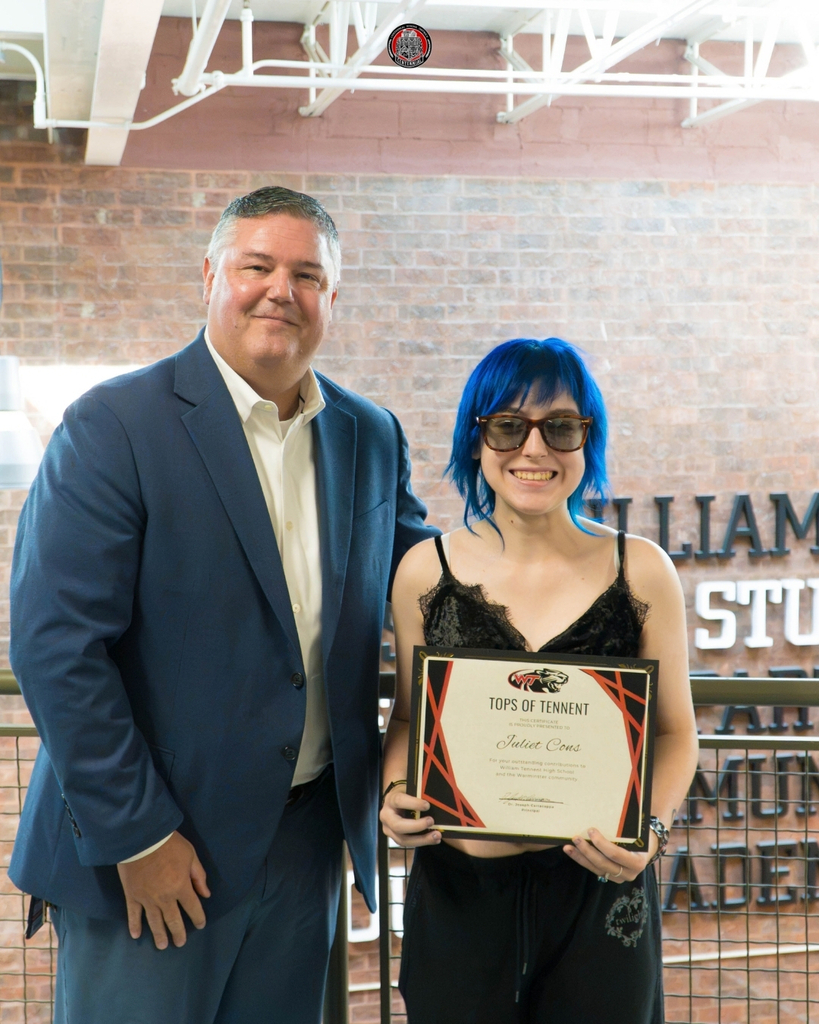 September "Tops of Tennent" Students Recognized