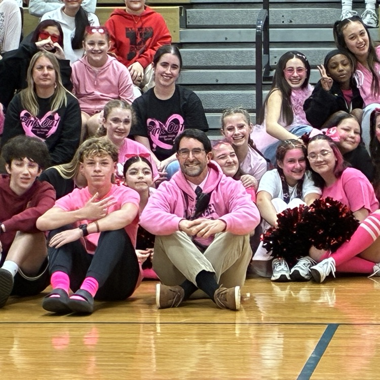 Mr Hayes and students 