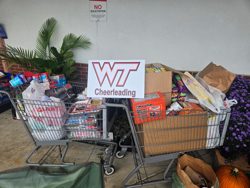 William Tennent Cheerleading Program Collects Over 750 Pounds of Food for Local Families in Need