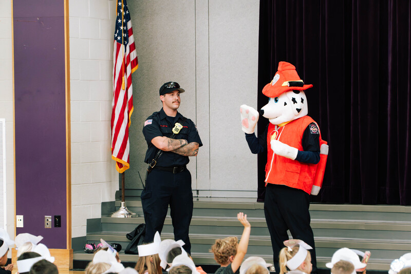 Southampton Fire Department Visits Davis Elementary for Fire Safety Week