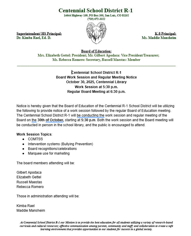 Notice of Meeting