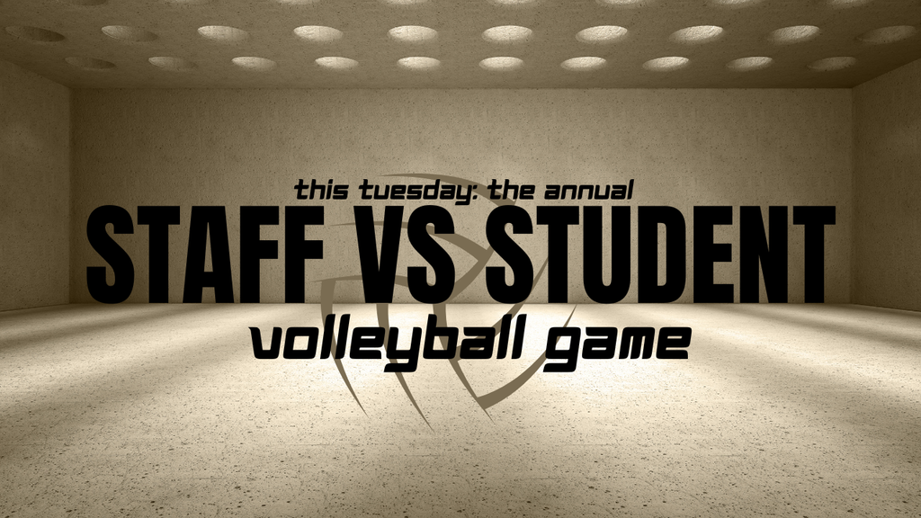 Staff vs Student Volleyball Game