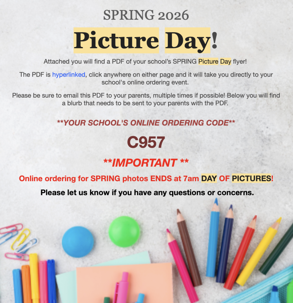 Picture Day School Code