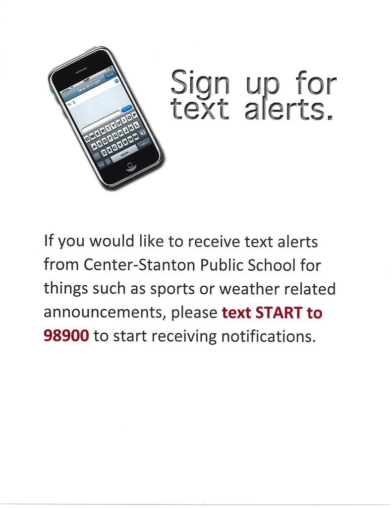 text alert