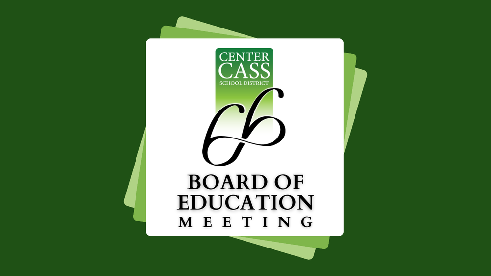 board of education meeting with ccsd66 logo on green cards