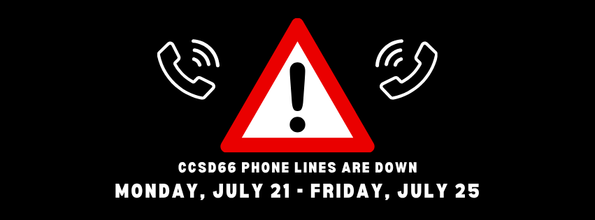 warning with phone icons
