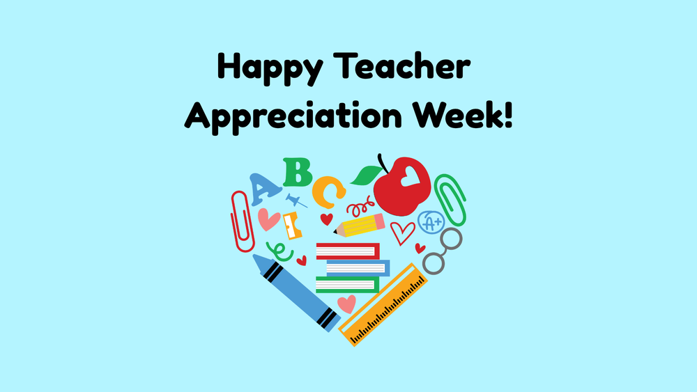 happy teacher appreciation wee with heart made of school supplies