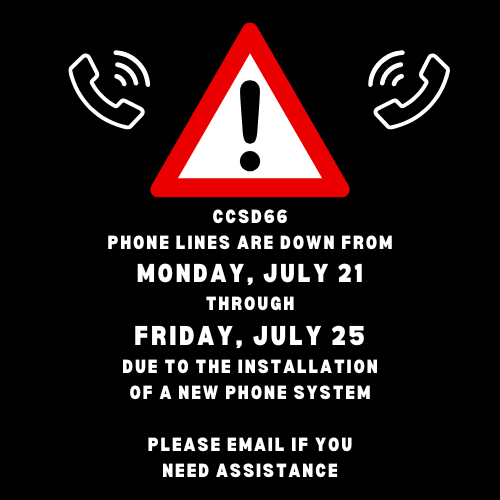 warning with phone icons