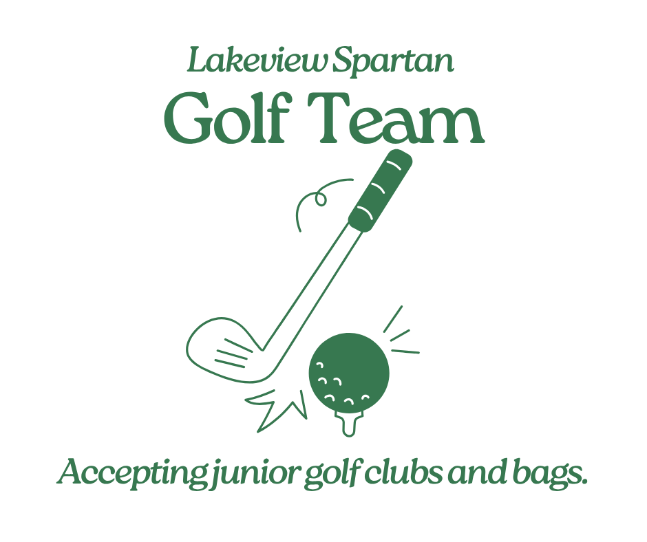 green golf club and ball