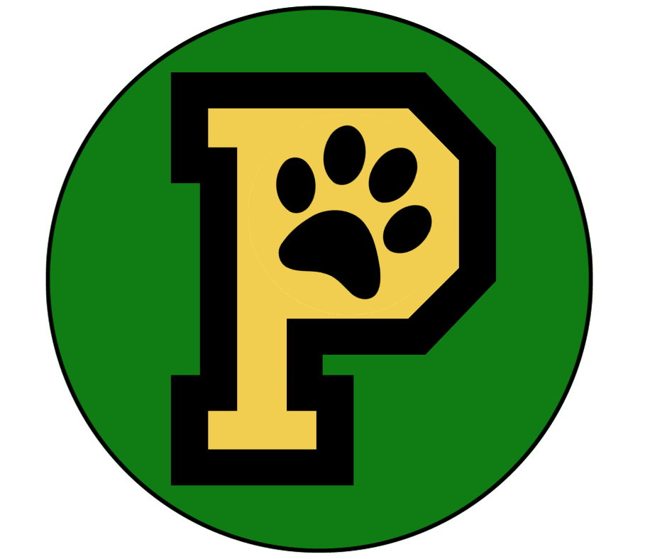 Prairieview P with paw in center