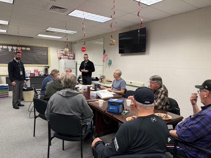 dr. wise thanks bus drivers at breakfast