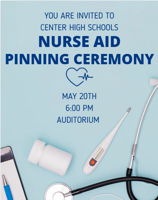 Nurse aid pinning ceremony invitation