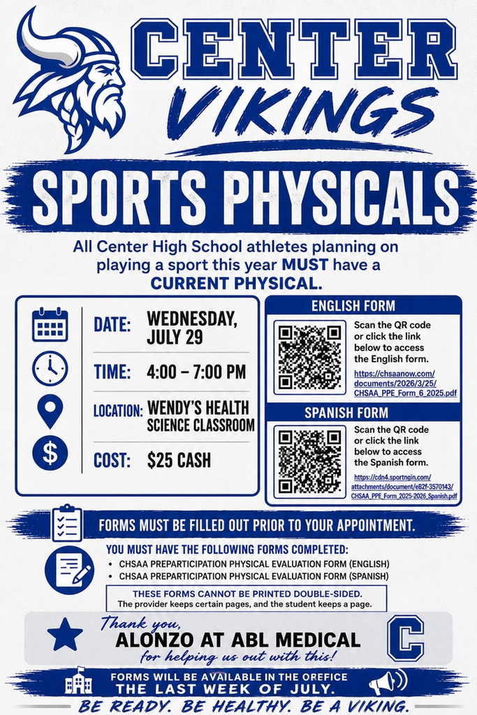 2026/27 athletic physicals