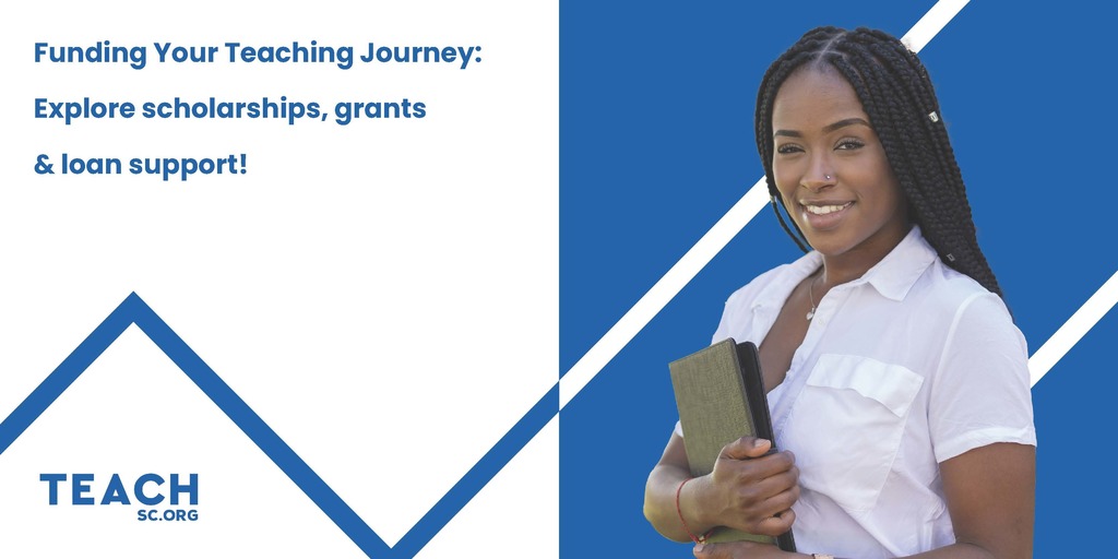Young femail student holding notebook. Funding your teaching journey: Explore scholarships, grants, and Loan support