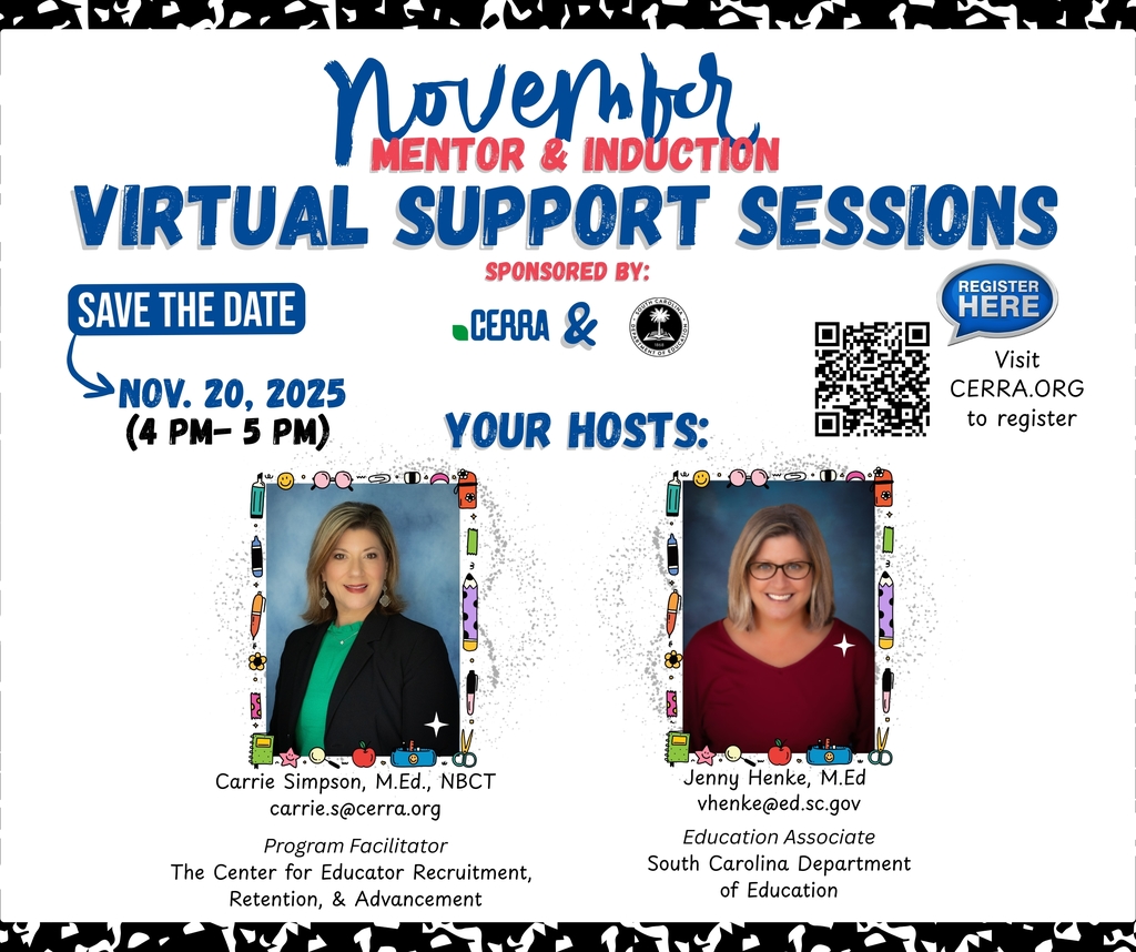 Save the Date. Virtual Mentoring and Induction Support Sessions November 20, 2025. 4PM - 5PM