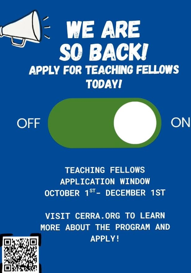 The Teaching Fellows Application is now open!