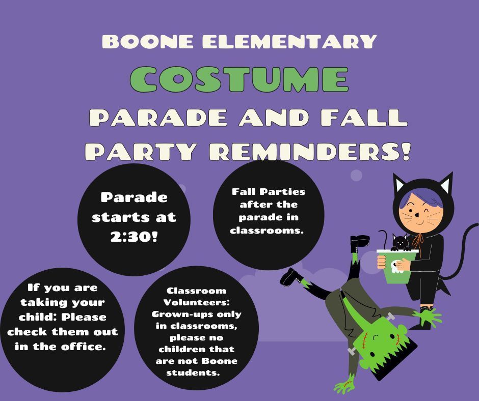 Costume Parade and Parties!