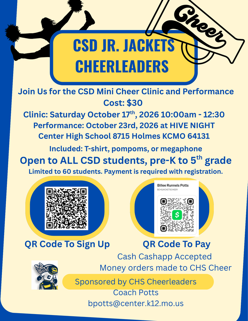 CSH Mini Cheer Clinic flyer