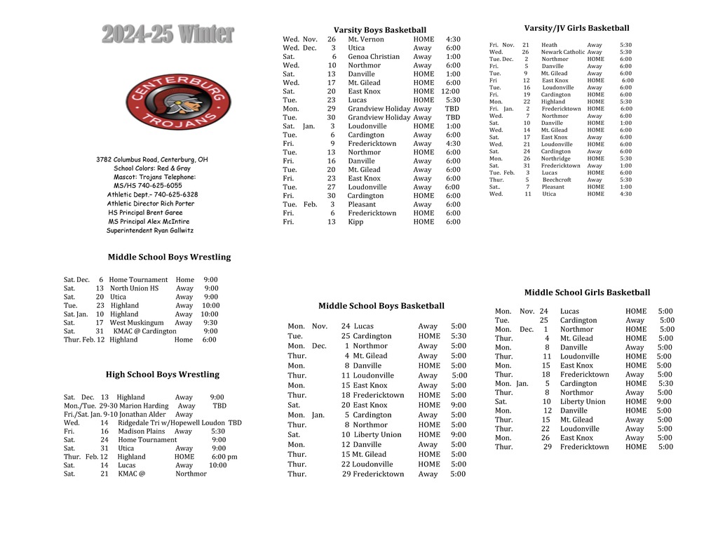 Winter Sports Schedule 25-6 pg
