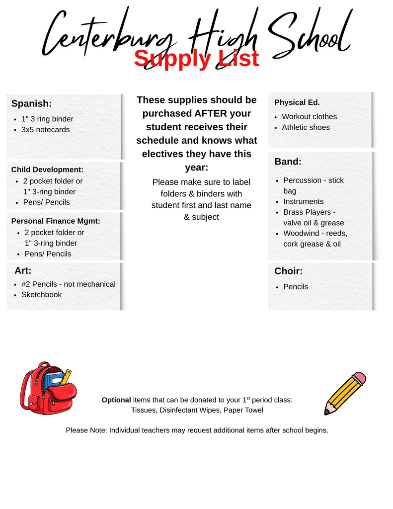 HS Supply List pg. 2