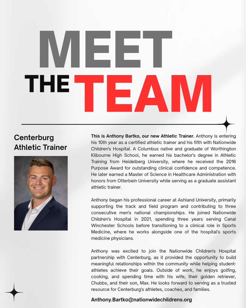Bio on new athletic trainer