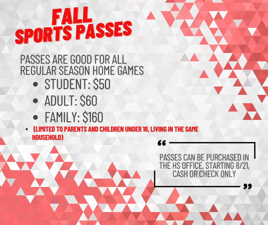 Fall Sports Passes