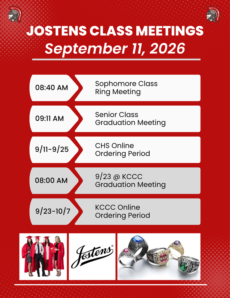 Jostens Class Meeting dates/times