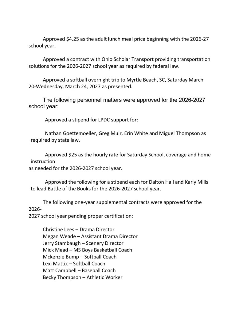 September School Board Meeting