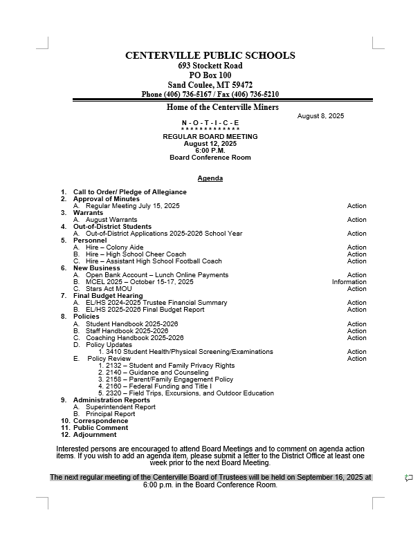 board agenda 8-12-25