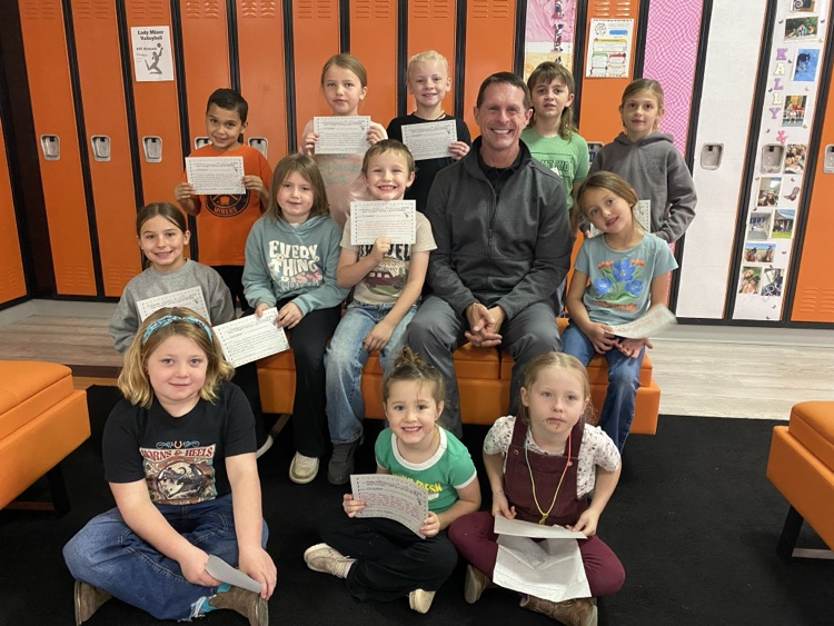 Group of students with the Principal