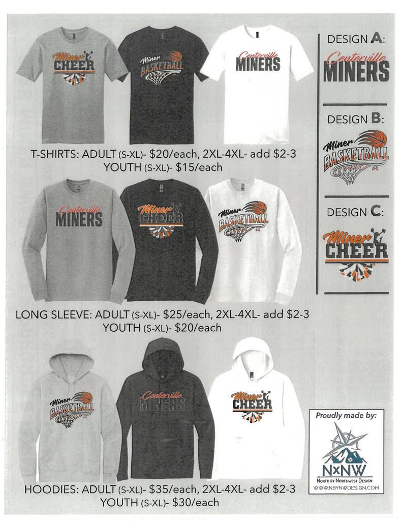 miner gear: sweatshirts and t shirts