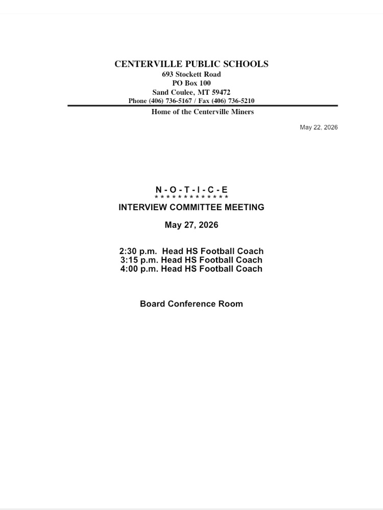 interview agenda