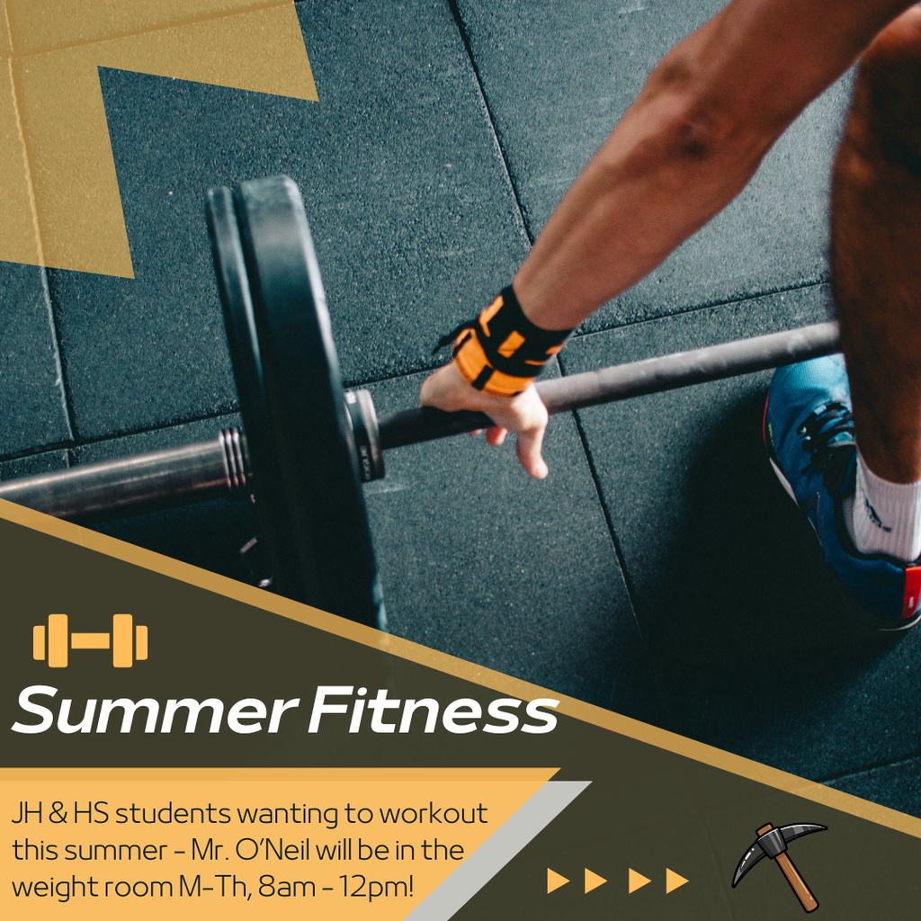 a man's arm and leg visible, lifting a bar bell with weight, animated barbell, pickaxe, info about weight room