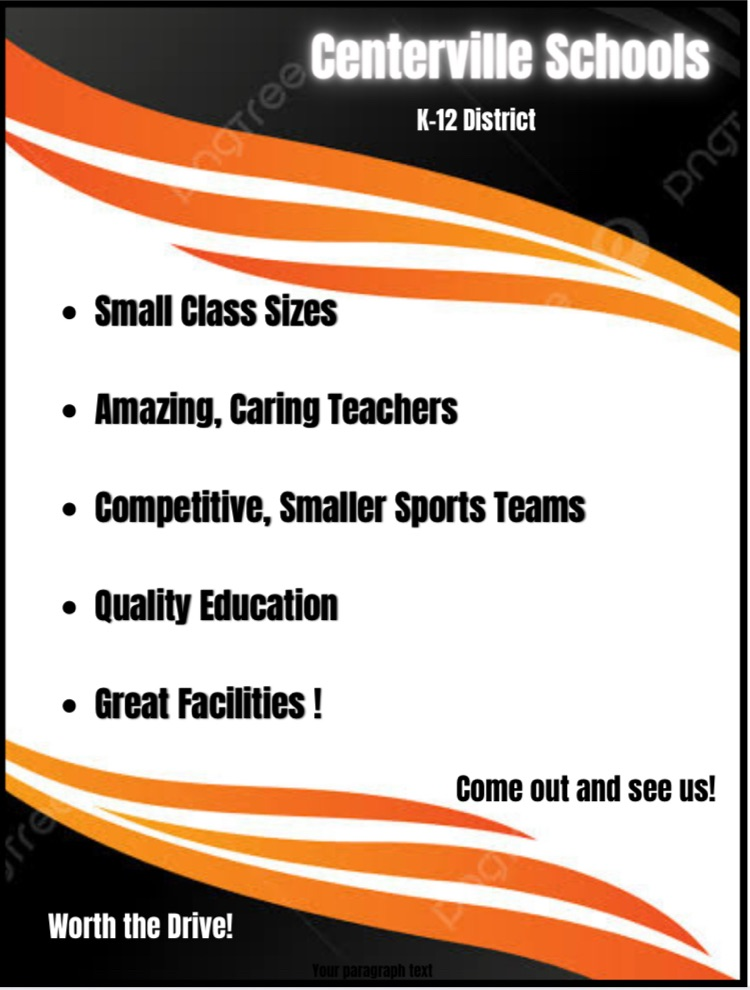advert for our school