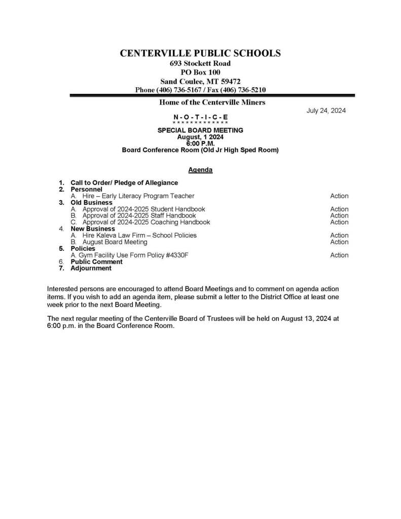 agenda 8-1-24