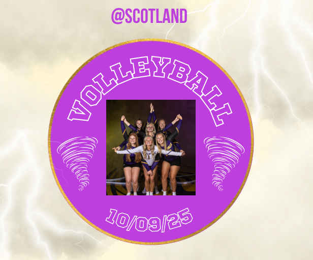 Volleyball at Scotland starting at 4 pm
