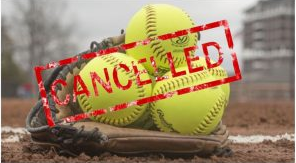 Softball cancelled