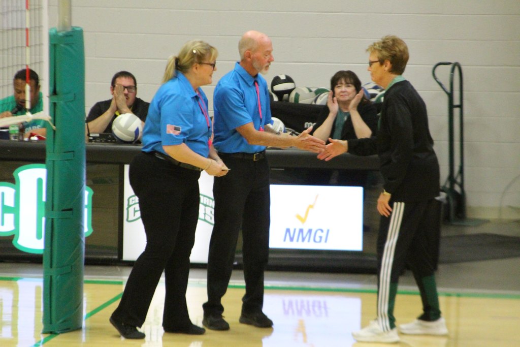 Thanking the officials