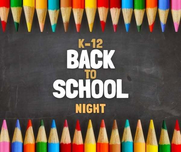 Back-to-School Night Final Reminder