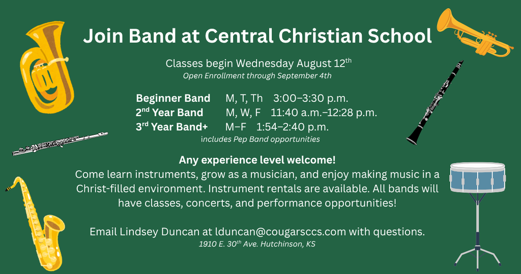 Homeschoolers can join band.