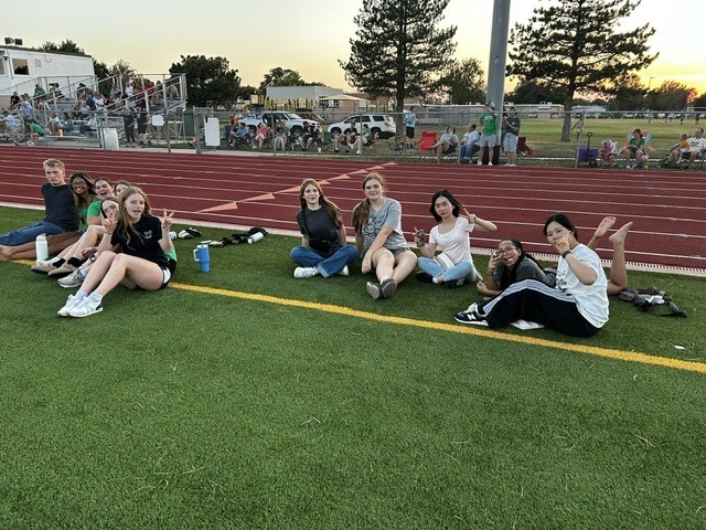 Friends cheering on our teams
