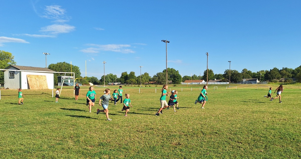 playing sharks and minnows with 5th grade buddies