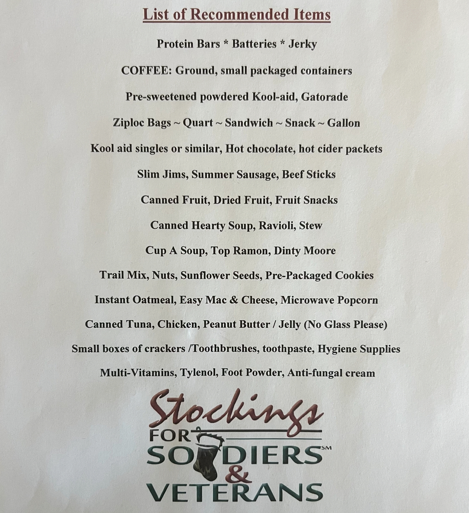 Stockings for Soldiers & Veterans 