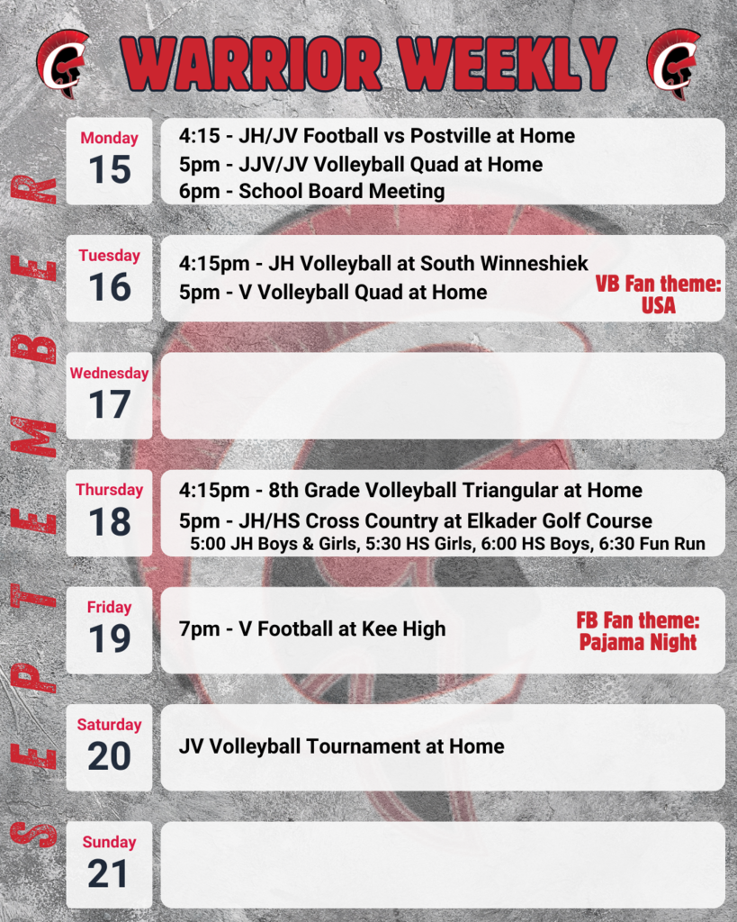 Warrior Weekly