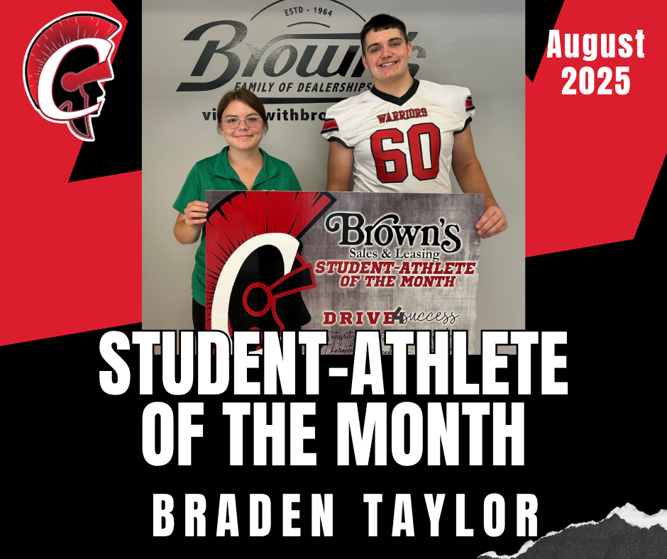 Student Athlete of the Month, Braden Taylor