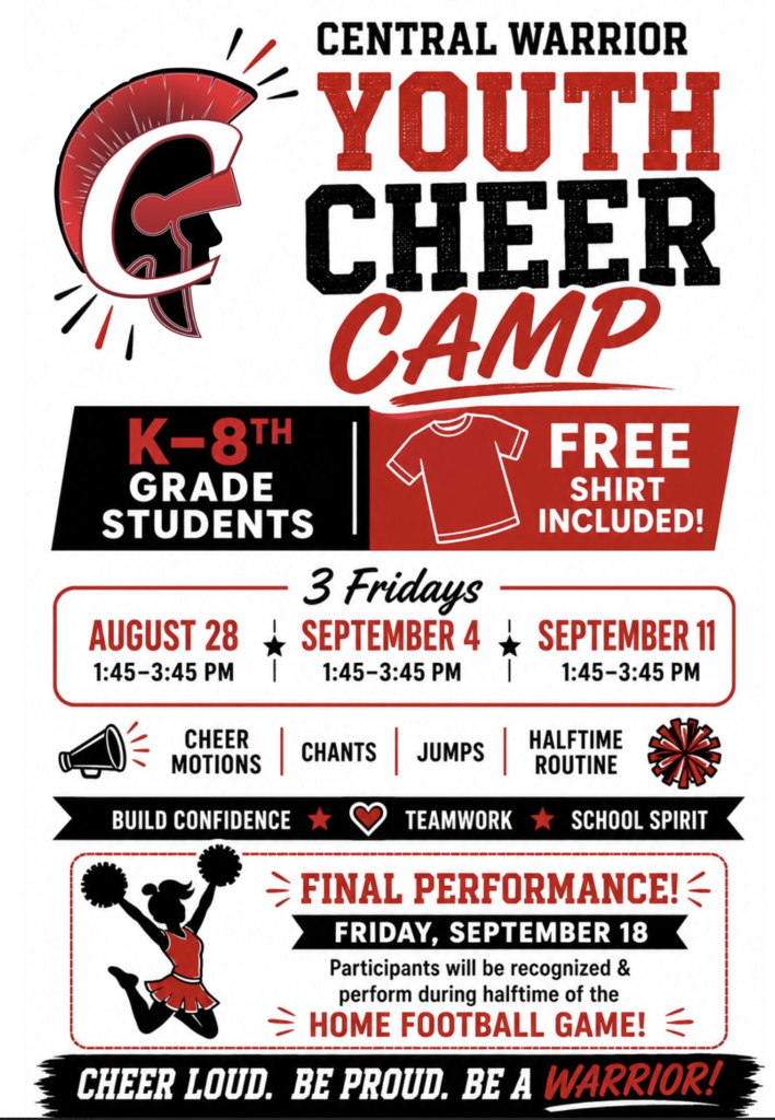 Youth Cheer camp for Kindergarten - 8th grade